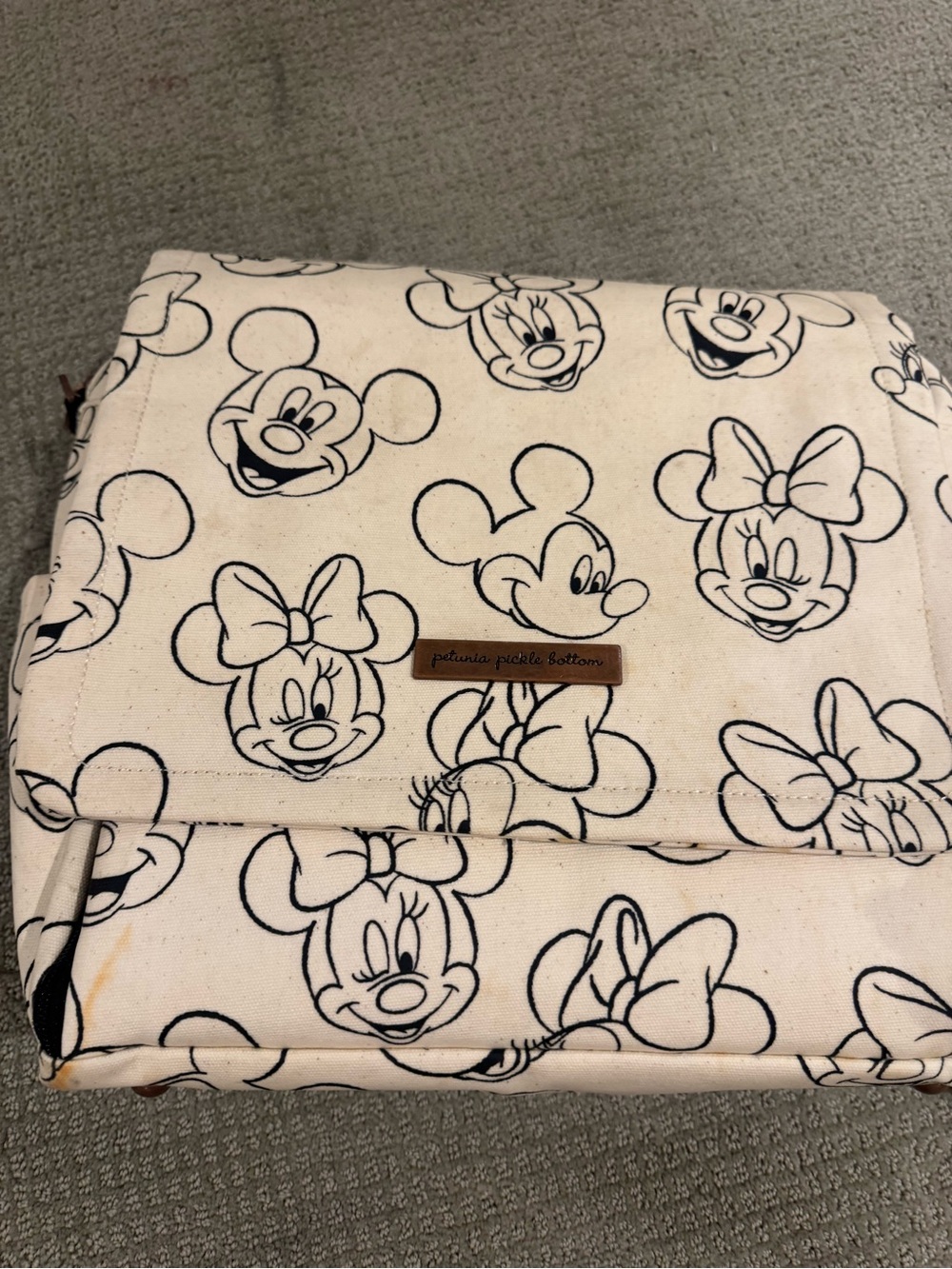 petunia pickle bottom Disney Sketchbook Diaper Bag Lot with Mickey Bag Ring - Picture 2 of 11